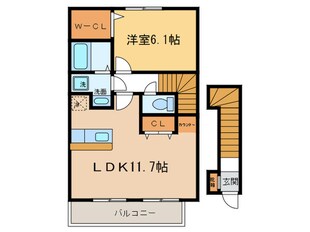 Ｄｉａ　Ｃｒａｎｅの物件間取画像